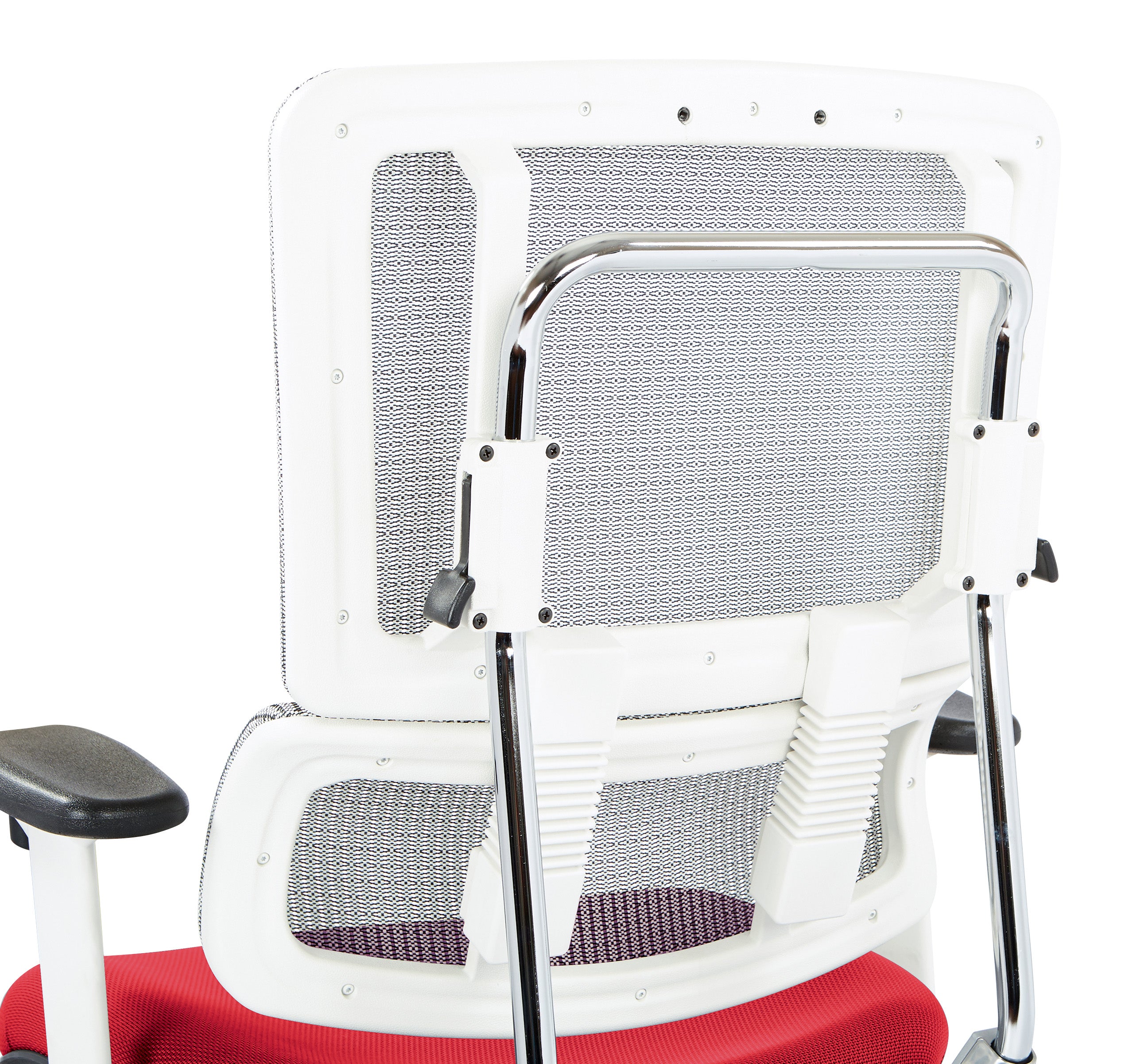 White Vertical Mesh Chair